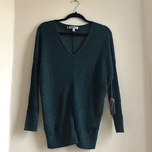 Sparkly green oversized sweater
